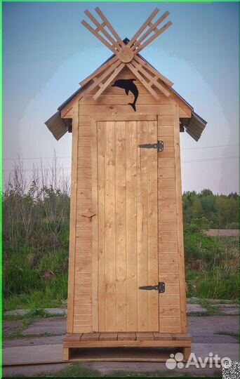 Дачный туалет деревянный PRO883