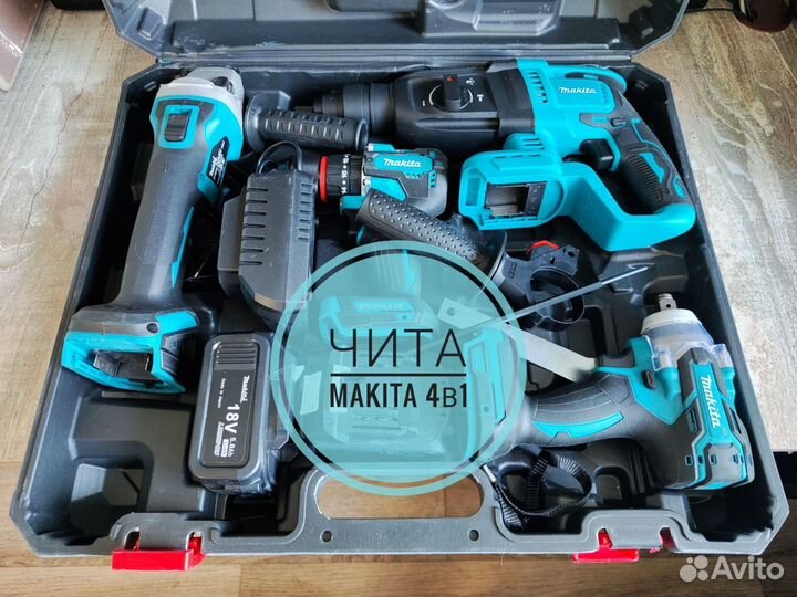 Набор инструментов Makita 4в1 на аккумуляторе