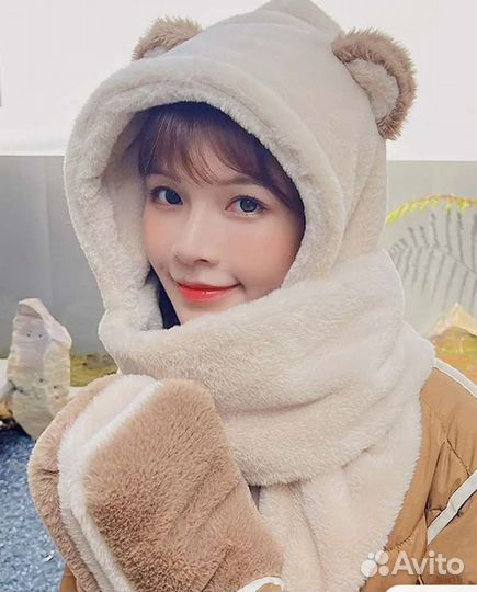 Шапка с ушками