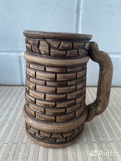 Кружки пивные из шамотной глины