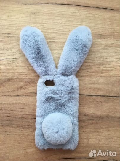 Новый Чехол меховой зайчик на айфон