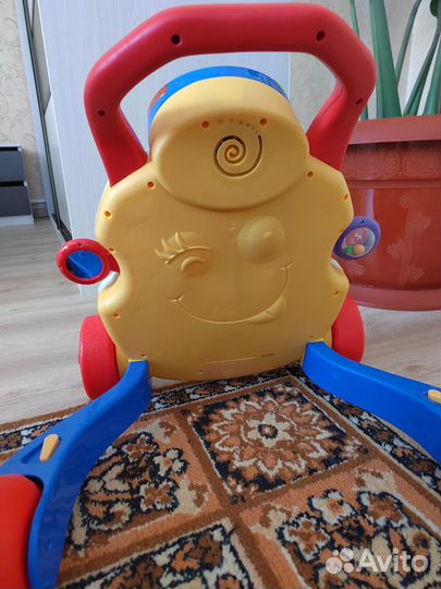 Ходунки каталка с ручкой детские chicco