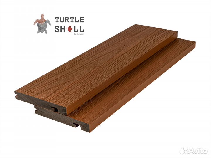 Дпк Turtle Shell Bullnose, Thai Teak, Co-Extrusion