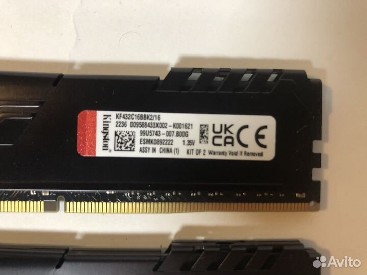 Оперативная память ddr4 kingston hyperx 16гб