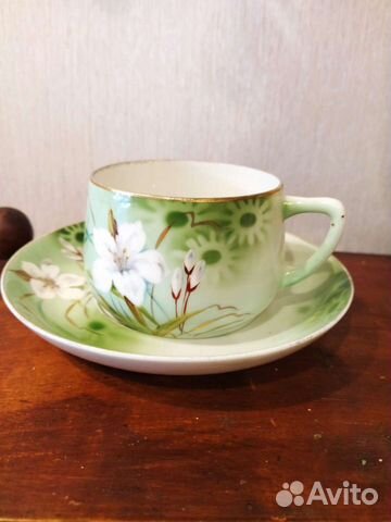 Чайная пара Ф ка им газеты Правда Дулево Клеймо 19