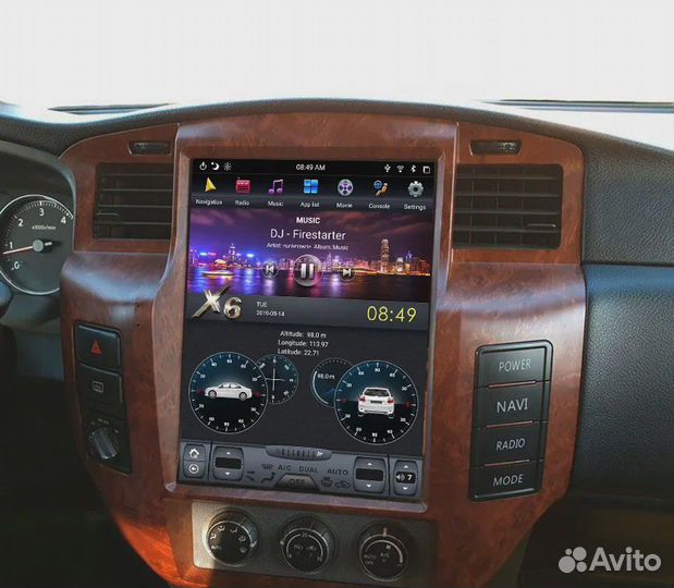 Магнитола Android Nissan Patrol