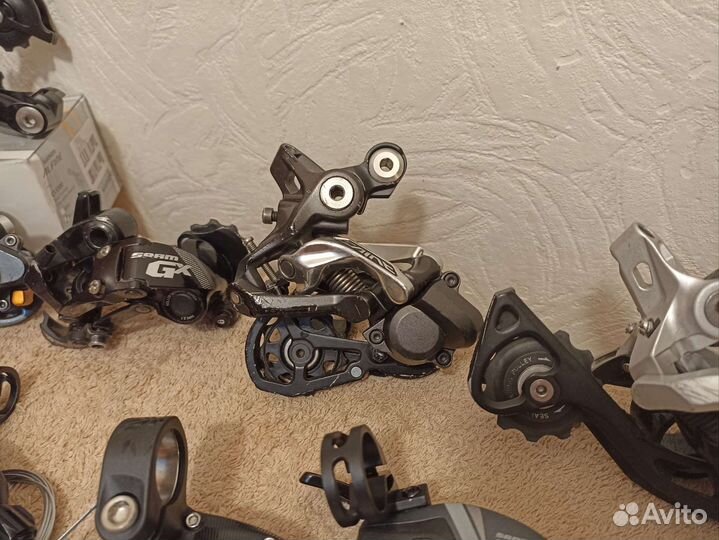 Задние переключатели и манетки - shimano, sram