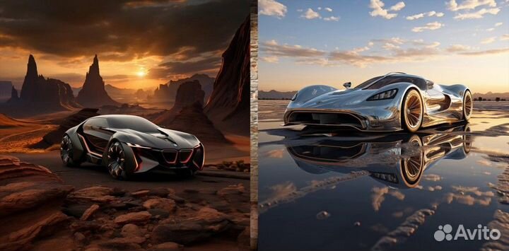 Картины машин на холсте суперкар