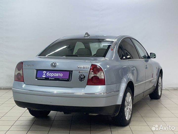 Volkswagen Passat 2.5 AT, 2001, 374 889 км