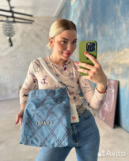 Сумка chanel 22 джинса