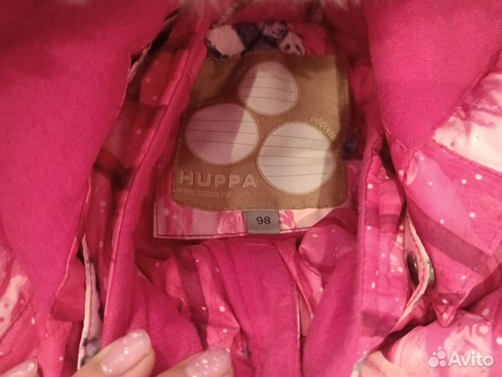 Зимний костюм huppa 98,шлем,краги