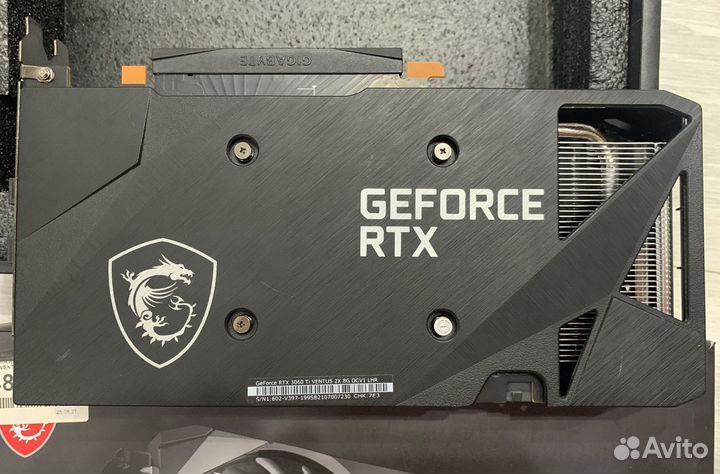 Видеокарта msi RTX 3060ti 8 гб