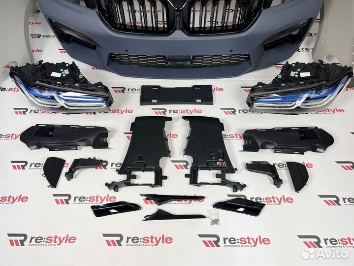 Рестайлинг BMW 5-Series (F10) 09-17г в G38 21 год