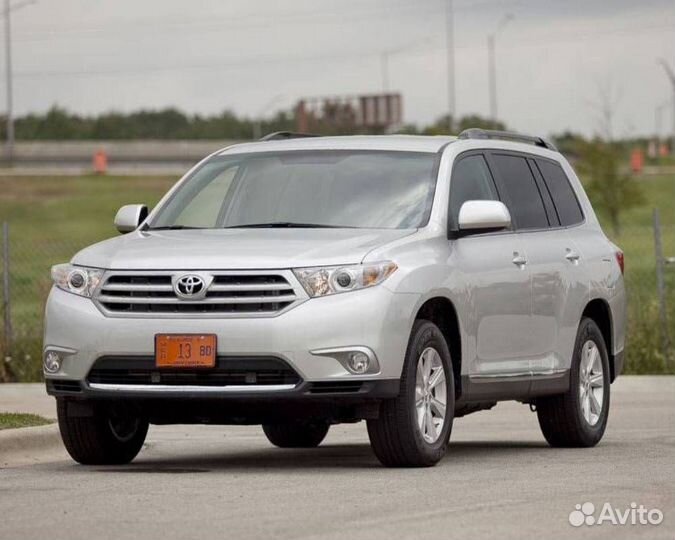 Стекла фар Toyota Highlander 2 2010-2014 г.в рест