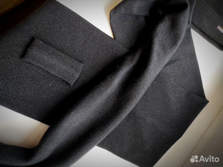 Комплект шапка шарф женский чёрный