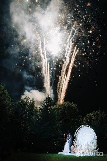 Холодные фонтаны на свадьбу