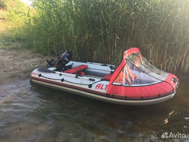 Лодка пвх, мотор Tohatsu 9.8, прицеп