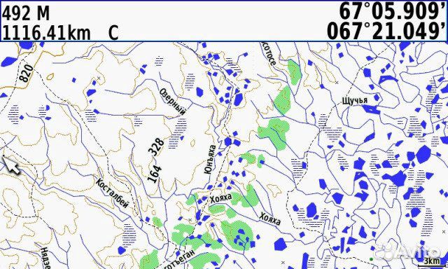 Карта для Garmin gpsmap 276cx, montana