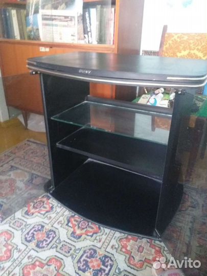 Тумба под телевизор бу стеклянная