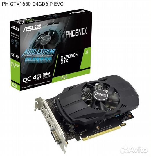 Видеокарта Asus nVidia GeForce GTX 1650 Phoenix OC