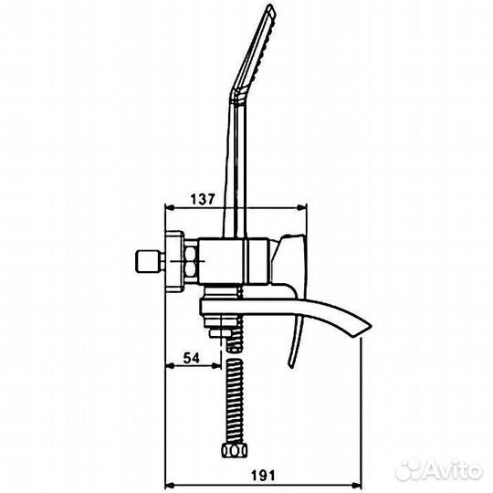 Смеситель для ванны Gappo G3207-8