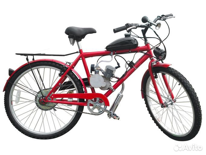 Велосипед с бензиновым мотором