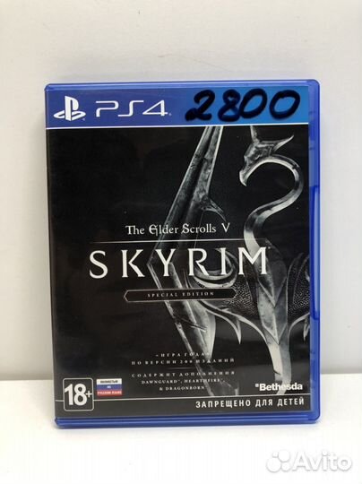 Диск Skyrim Special edition на PS4