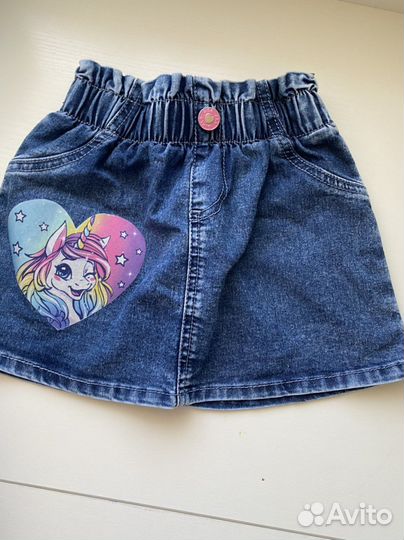 Джинсовая юбка для девочки