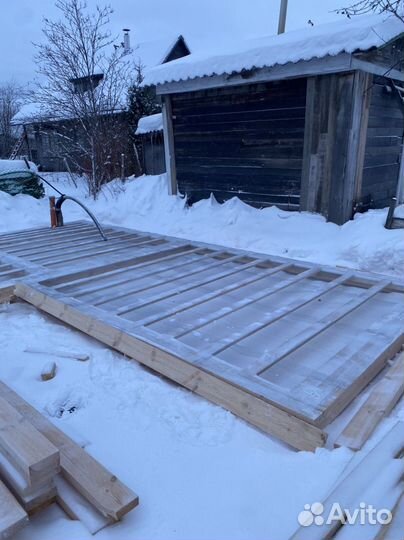 Каркасное строение домов, кровля