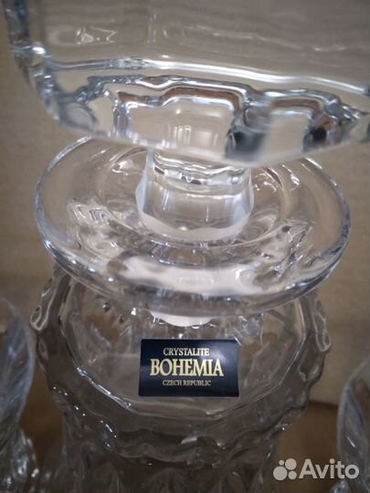 Набор хрусталь Ликер/Виски Богемия 7 пр.bohemia