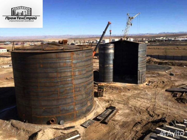 Резервуар вертикальный стальной рвс -1000м3