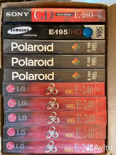Видеокассеты vhs новые