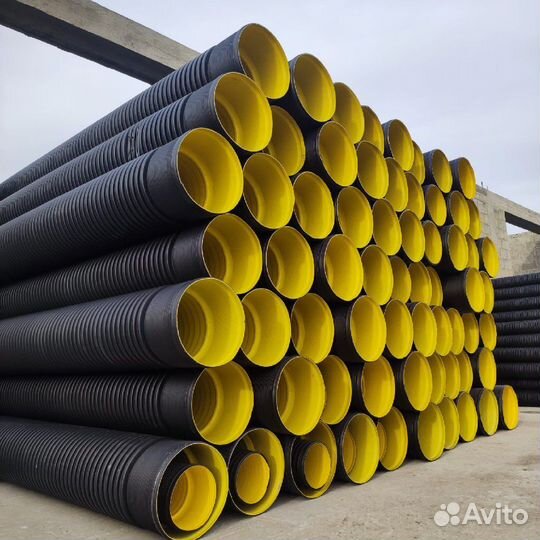 Труба гофрированная, канализационная