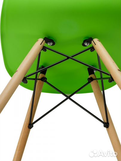 Стул в стиле eames DSW,салатовый, 1 шт