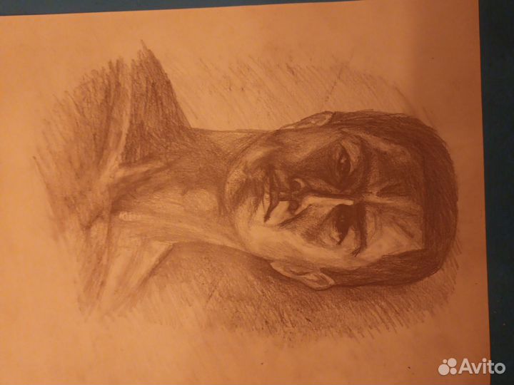 Портреты актёров графика карандашом