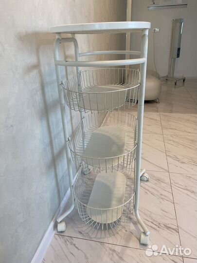 Этажерка металлическая IKEA на колесиках