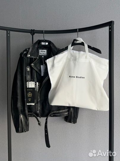 Косуха acne studios натуральная кожа женская