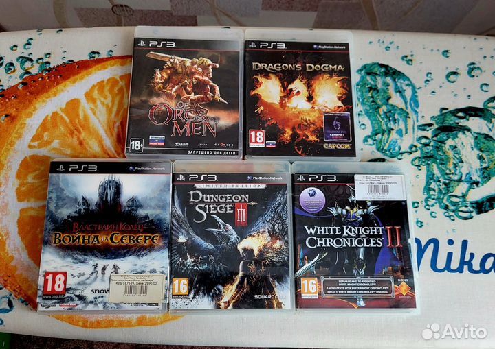 Диски на sony playstation 3