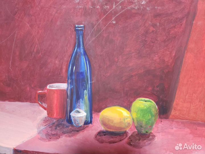 Картина на холсте 60х40см натюрморт