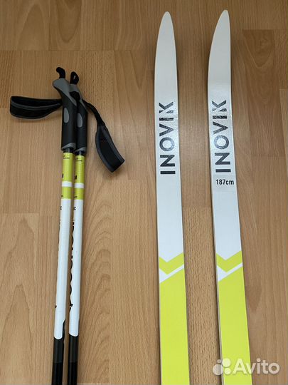 Лыжи детские беговые / палки / ботинки (новое)