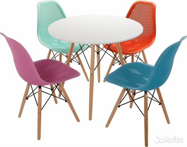 Стол обеденный eames DSW 80х80х72 белый