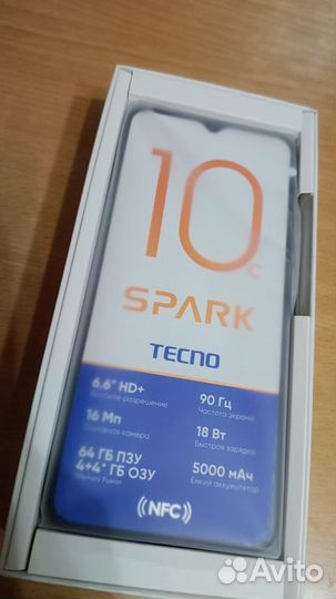 TECNO Spark 10c, 4/64 ГБ
