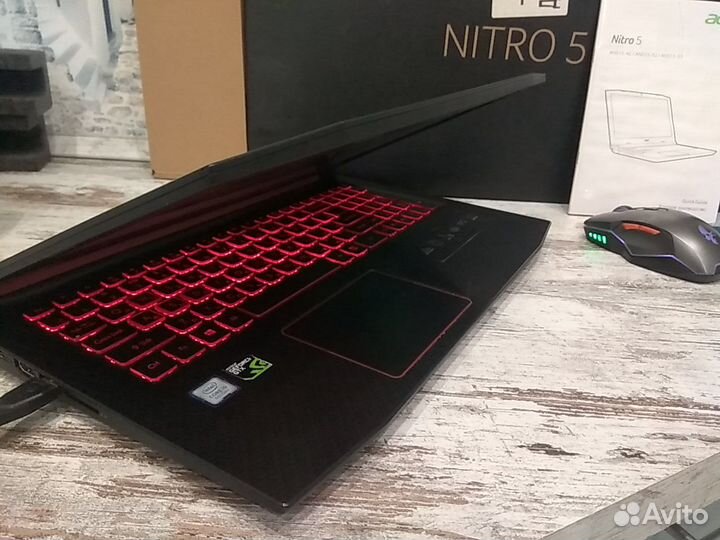 Игровой Acer Nitro(IPS/i5-8ядр/GTX1050-4GB/SSD+1TB
