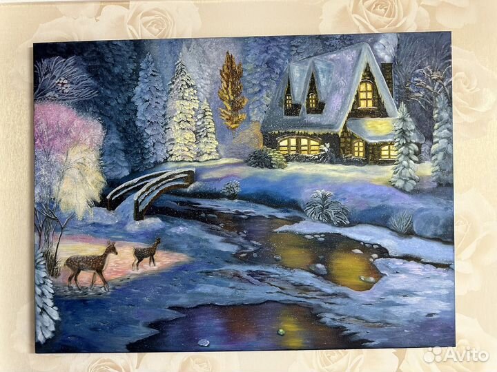 Картина маслом на холсте пейзаж