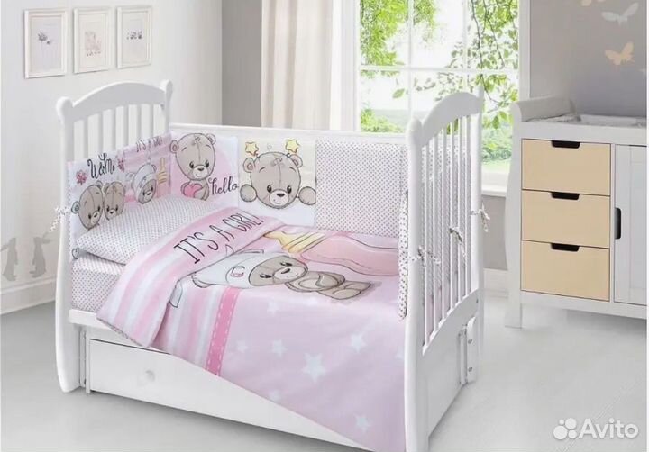 Бортики постельное белье в кроватку