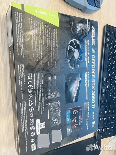 Видеокарта asus GeForce RTX 3060 Ti Dual mini OC E
