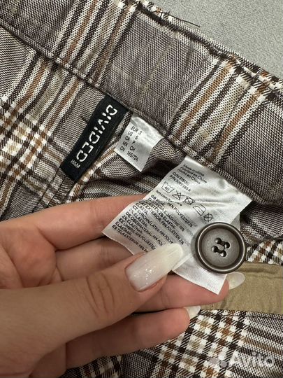 Брюки hm клетка