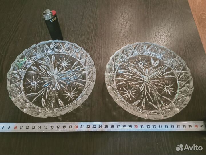 Менажница хрустальная