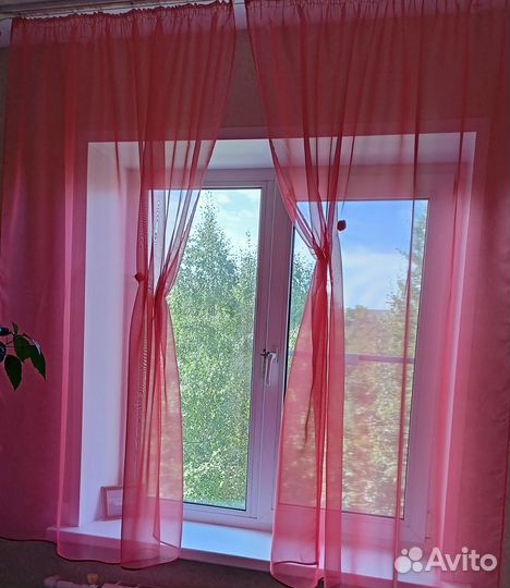 Штора тюль для кухни новая 175х300