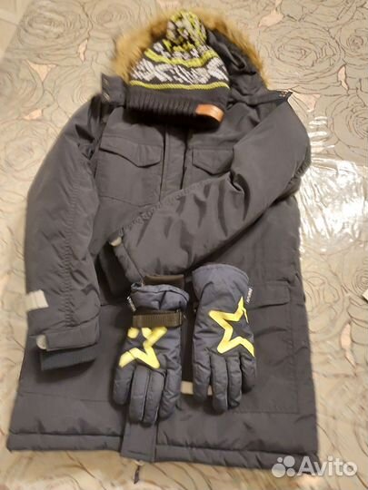 Зимняя куртка аляска для мальчика Play today 158